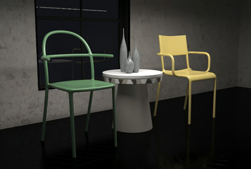DJEMBE - Concrete coffee table by URBI et ORBI - view 3